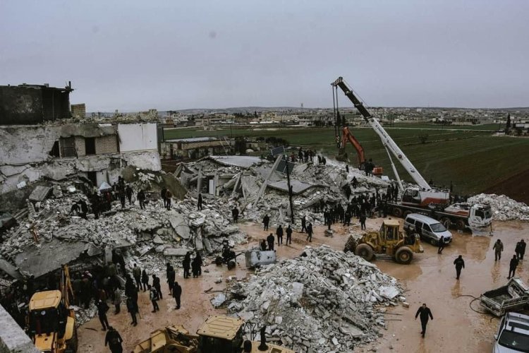 مركز الزلزال في تركيا والكارثة في سوريا 