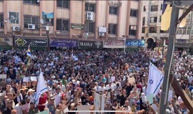 مظاهرة في السويداء بساحة "الكرامة" في  سبت "حق تقرير المصير"