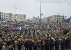 شهدت مدينة إدلب اليوم انطلاق عرض عسكري واسع النطاق
