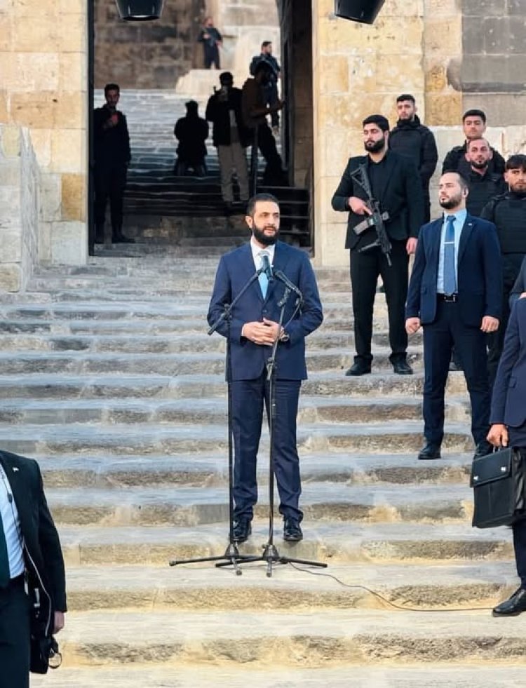 الرئيس الشرع يلقي خطاباً من قلعة حلب في ذكرى تحريرها