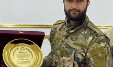 استشهاد المدرب "أبو الفداء" من مرتبات الجيش السوري خلال الاشتباكات مع مليشيات قسد قبل قليل في مدينة حلب.