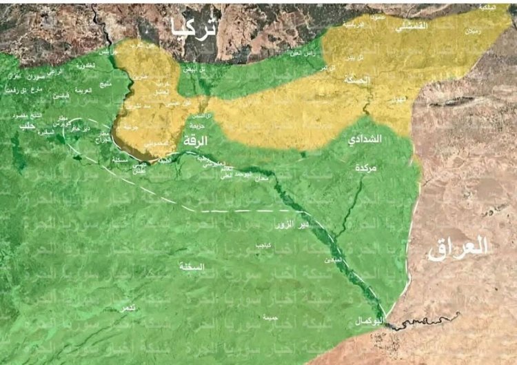 تحديث الخرائط| الرقة حرة وتحت سيطرة الجيش العربي السوري