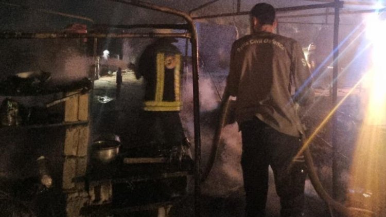 مأساة في ريف دمشق.. وفاة 5 أطفال بحريق خيمتين