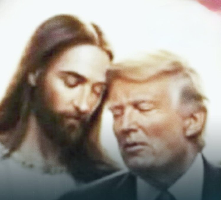 ترمب يثير الجدل مجددًا بصورة رمزية تجمعه بالمسيح