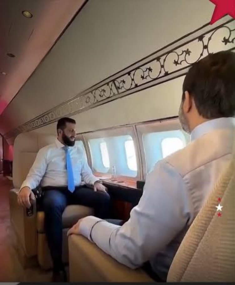 مقاتلات إماراتية ترافق طائرة الشرع ترحيبًا بزيارته