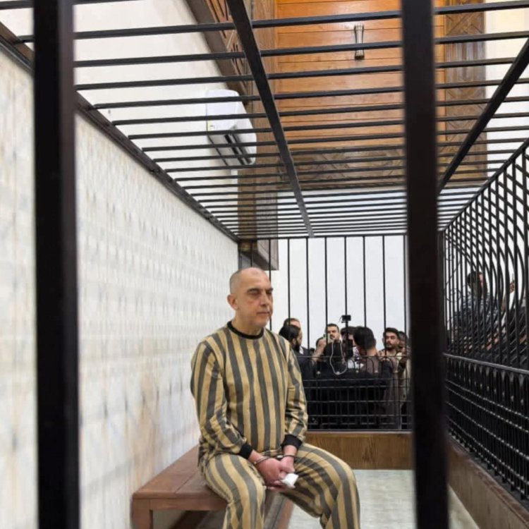 جلسة محاكمة المـ.ـجرم عاطف نجيب في القصر العدلي بدمشق