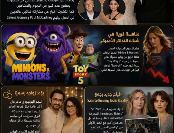 أبرز الأخبار الفنية في العالم