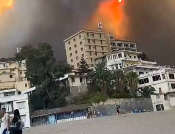 هلع وفرار.. حرائق ضخمة تحاصر منازل الأهالي في تيشي بولاية بجاية الجزائرية